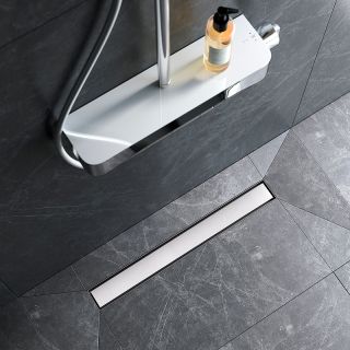 Душевой лоток AM.PM MasterFlow 60 W01SC-U11-060-04SB с решеткой Хром матовый / под плитку Tile